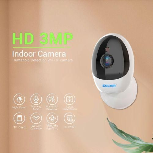 3MP 1296P Indoor Wireless PTZ IP Camera, Plug Type:US Plug