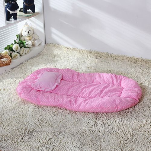Portable Baby Travel Bed with Mosquito Net Crib - Pink