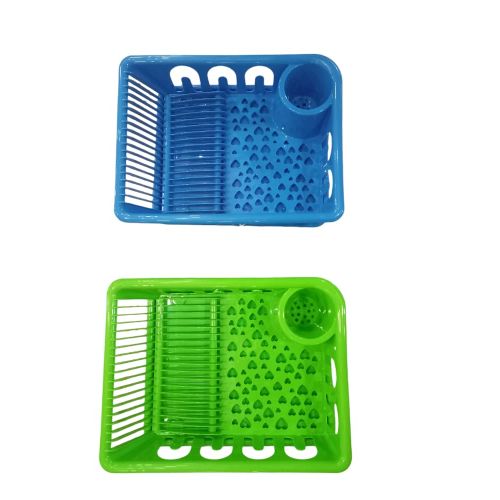 Strong Plastic Dish Rack - Green