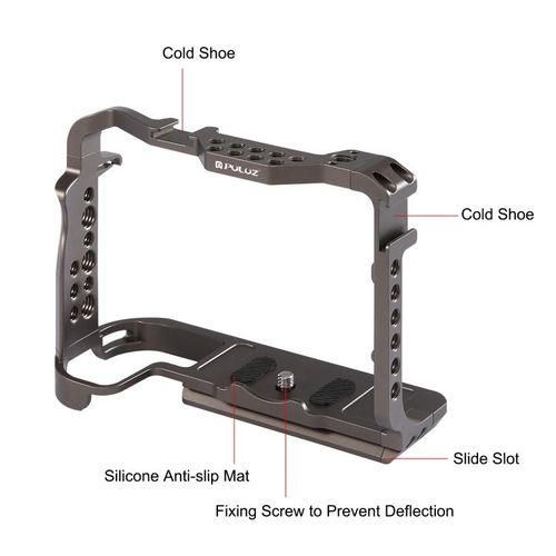L PULUZ Video Camera Cage For Canon EOS R5  EOS R6