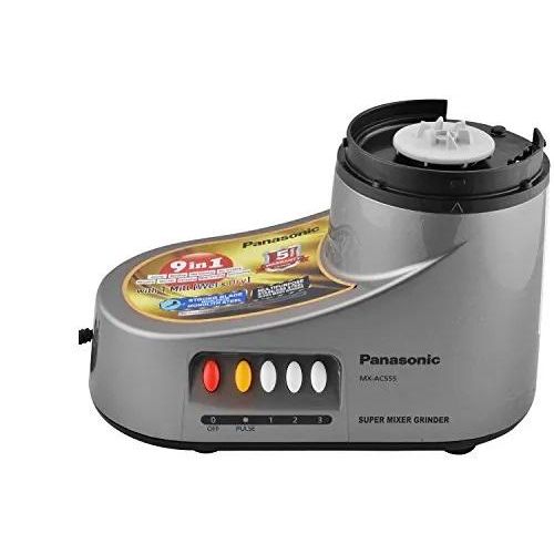 Panasonic 9in1 1000W Power Wet And Dry Super Mixer Grinder / Blender MXAC555- Silver