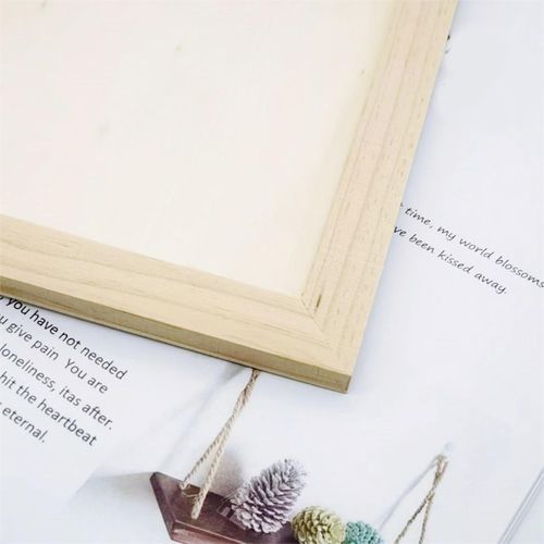 Wooden DIY Blank Photo Frame Dried Flowers Frames Solid
