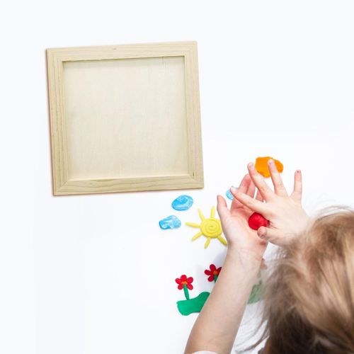 Wooden DIY Blank Photo Frame Dried Flowers Frames Solid