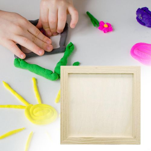 Wooden DIY Blank Photo Frame Dried Flowers Frames Solid