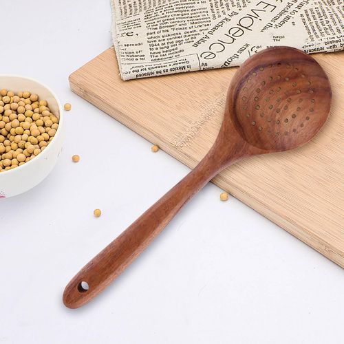 915 Generation Teak Wood Spoon Long Handle Spoon Big Rice Paddle Wooden