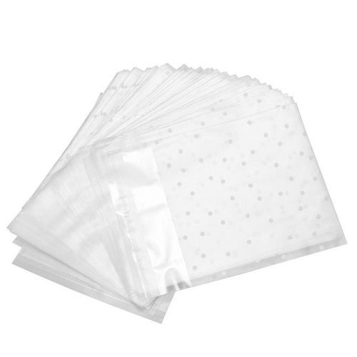 915 Generation 100pcs Frosted Cute Plastic Pack Candy Cookie Soap Packaging Bags Cupcake Self Adhesive Sample Gift Bag 10cm