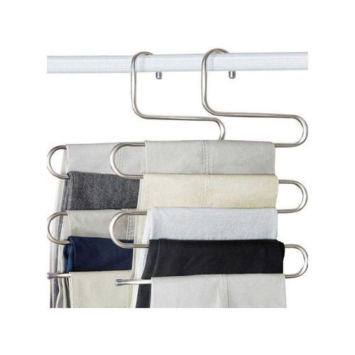 Pair Of Trouser Steel Hanger/Pants Hanger - Silver