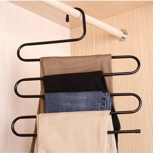 Pair Of Trouser Steel Hanger/Pants Hanger - Silver