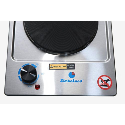 Simbaland Electric Single Hotplate - Grey(1 YR WRTY)