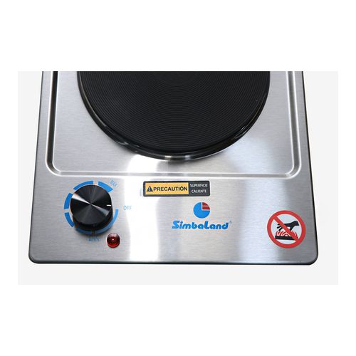 Simbaland Electric Single Hotplate - Grey(1 YR WRTY)