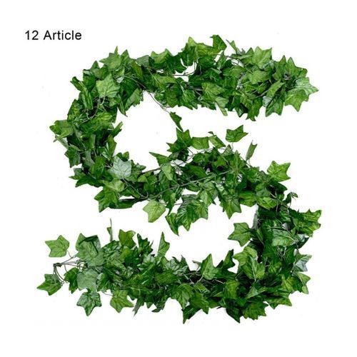 12pcs Artificial Vine Leaves Creeping Ivy Decorations