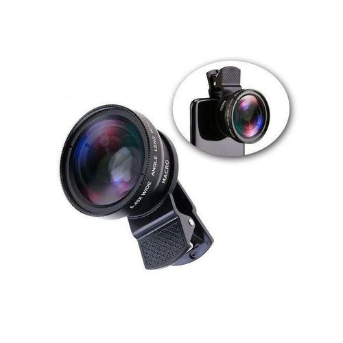 Phone Lens 2 In 1 Clip On 0.45X Wide Angle10X Macro Lens