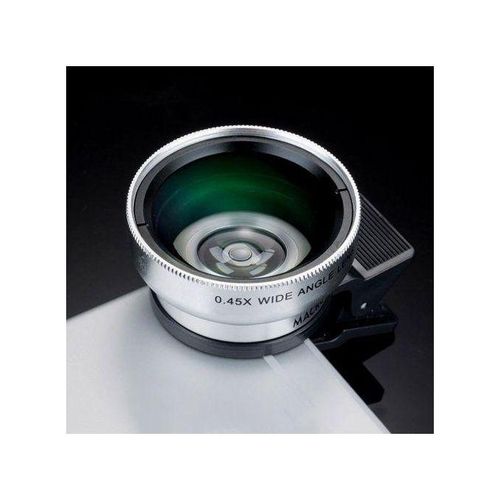 Phone Lens 2 In 1 Clip On 0.45X Wide Angle10X Macro Lens