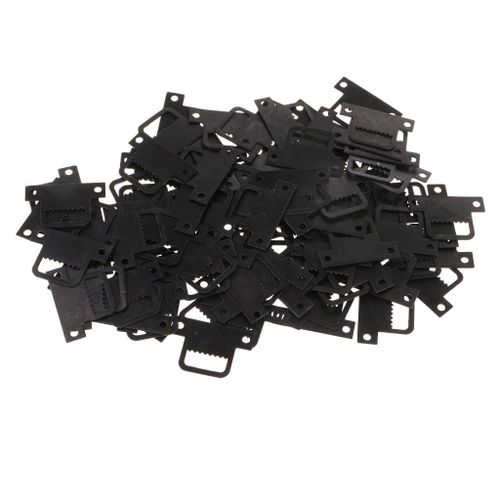 100pcs 32x22mm DIY Sawtooth Mirror Photo Picture Frame Hangers Hooks T