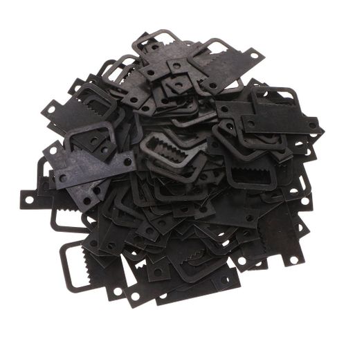 100pcs 32x22mm DIY Sawtooth Mirror Photo Picture Frame Hangers Hooks T