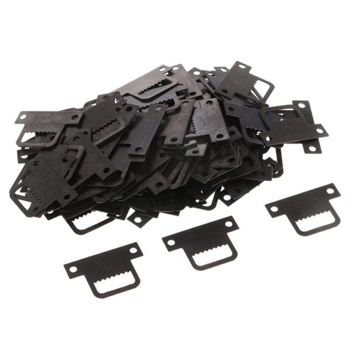 100pcs 32x22mm DIY Sawtooth Mirror Photo Picture Frame Hangers Hooks T