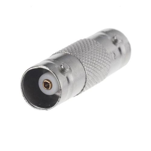 10Pcs BNC Female To BNC Female CCTV Security Camera Adapter Straight Connector for CCTV System Silver