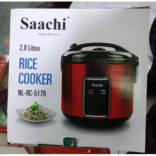 Saachi Automatic Rice Cooker Of 2.8 Liters With Non Stick Pot -Red