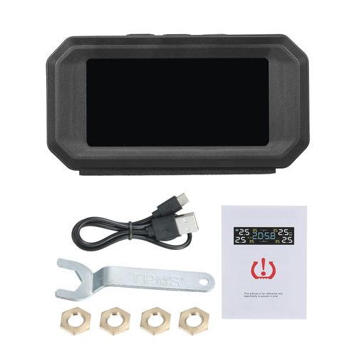 Wireless Tire Pressure Monitoring System External Tire Pressure Monitor for Cars Colorful Screen