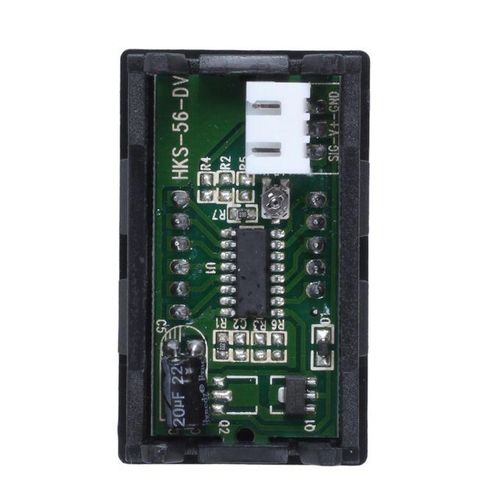 DC 0-99.9V 3 Wire LED Digital Display Panel Volt Meter Voltage Voltmeter Car Motor - RED