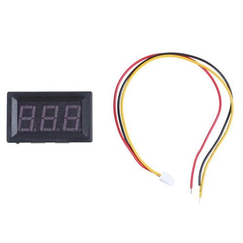 DC 0-99.9V 3 Wire LED Digital Display Panel Volt Meter Voltage Voltmeter Car Motor - RED
