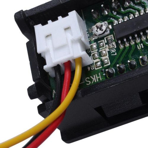 DC 0-99.9V 3 Wire LED Digital Display Panel Volt Meter Voltage Voltmeter Car Motor - RED