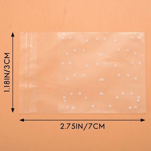 915 Generation 100pcs Frosted Cute Plastic Pack Candy Cookie Soap Packaging Bags Cupcake Self Adhesive Sample Gift Bag 7cm