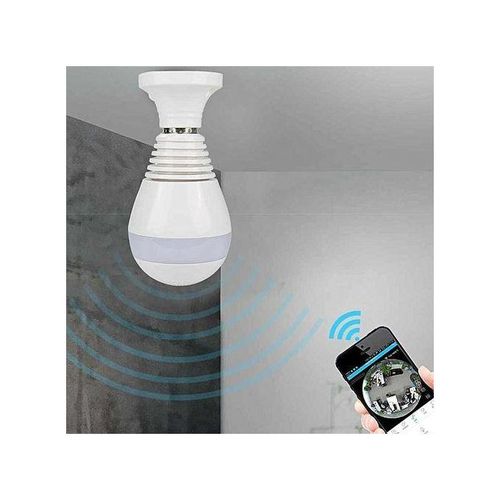 960P Wireless Panoramic IP Camera Bulb Light Wifi FishEye 360 Degree Surveillance Security Monitor By HT