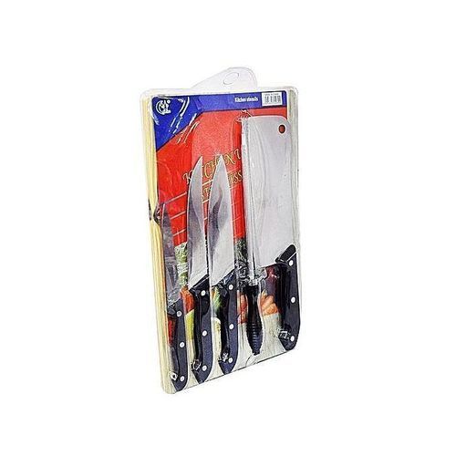 Pack Of Chopping Board with Kitchen knives - Silver
