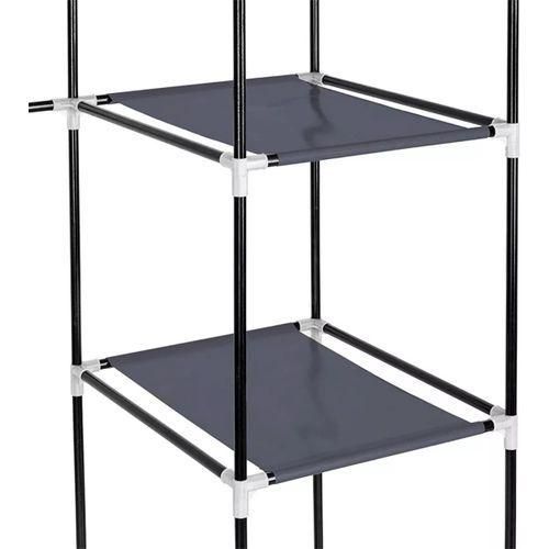 Large Capacity Fabric Wardrobe (Not Assembled)  - Gray