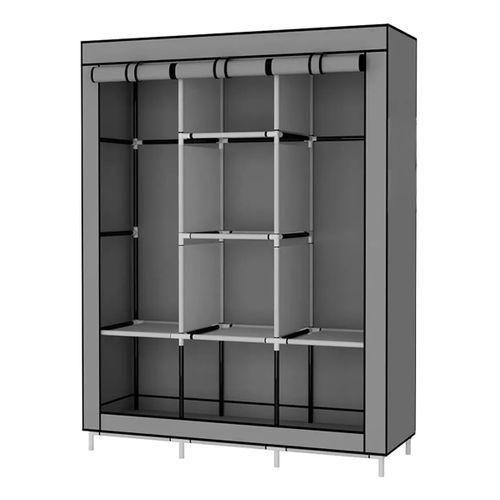 Large Capacity Fabric Wardrobe (Not Assembled)  - Gray