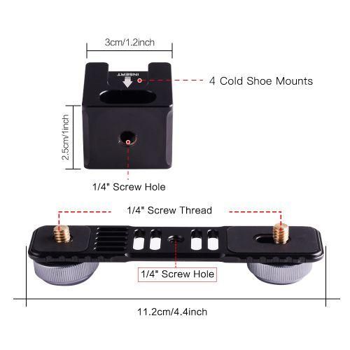 Universal Aluminium Alloy Gimbal Extention Bar Bracket