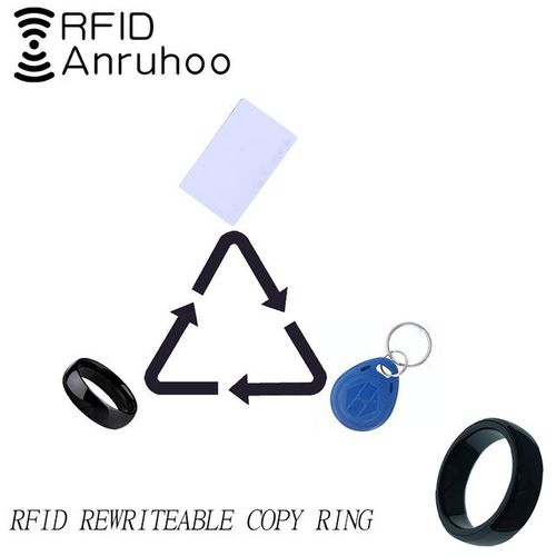 Portable Ring 125khz 13.56mhz Rewritable Tag Key T5577 Cuid Smart Dual Chip Nfc Copier Duplicator Badge