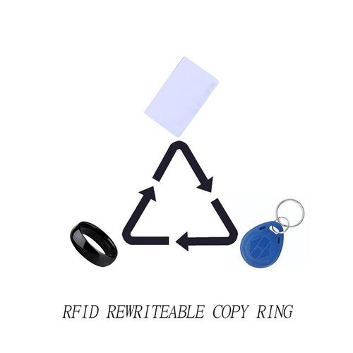Portable Ring 125khz 13.56mhz Rewritable Tag Key T5577 Cuid Smart Dual Chip Nfc Copier Duplicator Badge