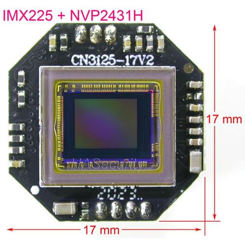 Mini 17x17mm Ahd-M 720p 1/3" Exmor Imx225 Cmos Sensor Nvp2431 Cctv Camera Board Module Optional Parts