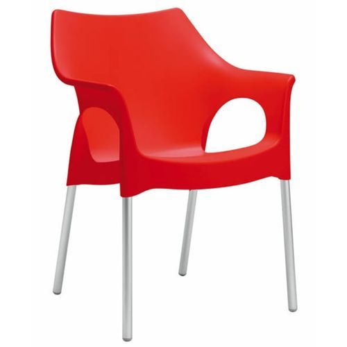 Portable Plastic Chair - red/Orange/green