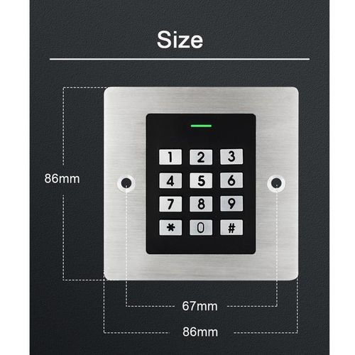 Metal 125khz Access Control Keypad Em Reader Door Access Control System Door Lock Opener Keyboard System
