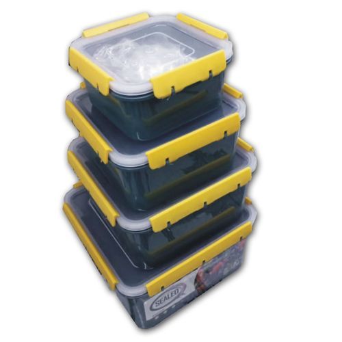 4 Set Plastic Serving Dishes/Containers - Army Green