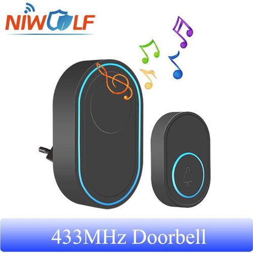 Wireless Doorbell 433mhz Home Welcome Door Bell Music Chime Melodies Smart House Security Alarm