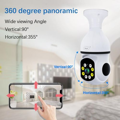 Wireless 5g Wifi Bulb Camera 8mp 4k ° Bulb Camera Hd Mini Camera Led Flicker Sensor Night Vision Camera Smart Home Ip Camera