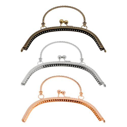 Sewing   Purse Handbag Handle Coins Bag Metal Kiss Clasp Frame #6