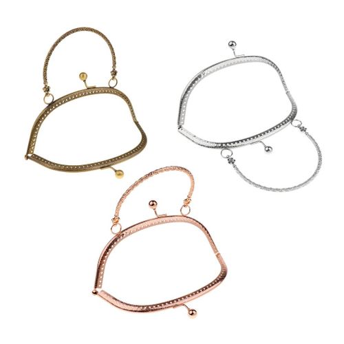 Sewing   Purse Handbag Handle Coins Bag Metal Kiss Clasp Frame #6