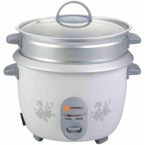 Sayonapps Fast Cooking Rice Cooker With Steam Pot And Warming Function-Multicolour