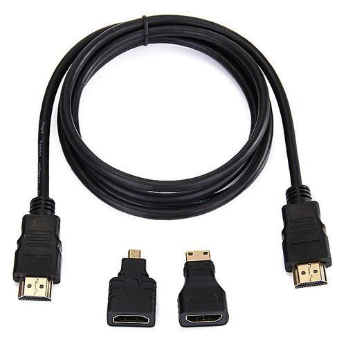 FULL HD Genuine  3 In 1 HDMI Cable  Adapter Converter For Xbox360 For PS3 HDTV 1080P.ETC. Experience Brighter Picture Today!