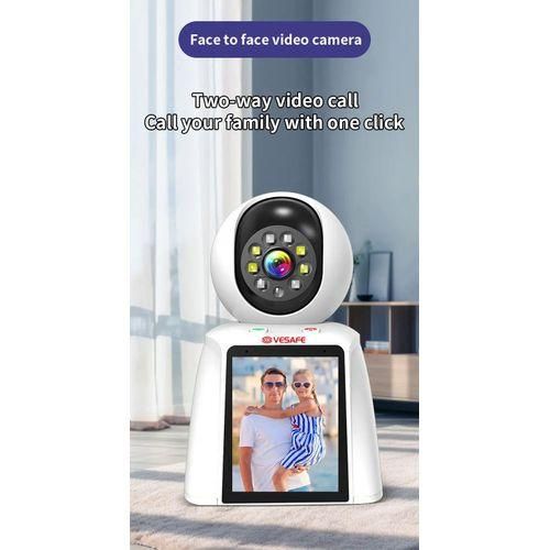 Home Wireless PTZ Rotation Mini Video Call Camera Human Motion Tracking Monitor With Plug Security Cameras