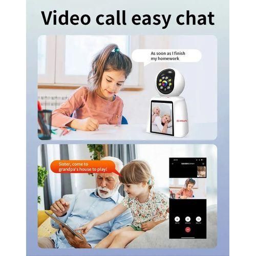 Home Wireless PTZ Rotation Mini Video Call Camera Human Motion Tracking Monitor With Plug Security Cameras