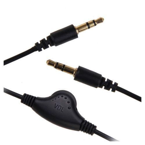 3.5mm male to male jack cable with volume control  1M  for at home or in the car  iPhone  iPad  Samsung  HTC  BlackBerry  Nokia  Motolora  LG  Sony  Huawei