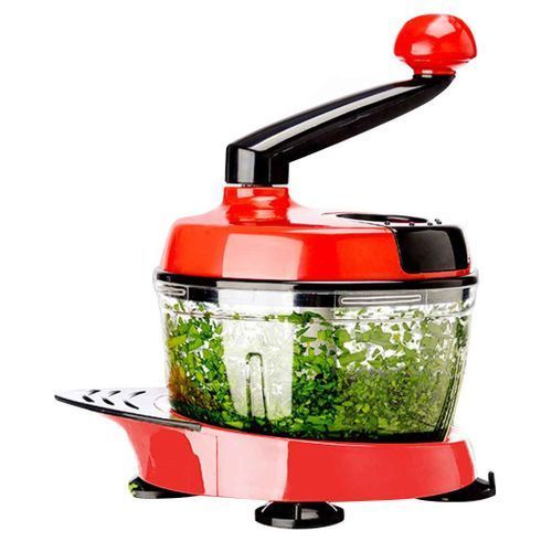 Manual Vegetable Salad Fruits Meat Chopper - Red