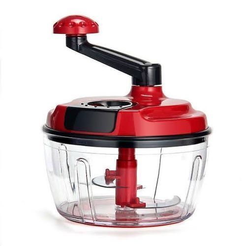 Manual Vegetable Salad Fruits Meat Chopper - Red
