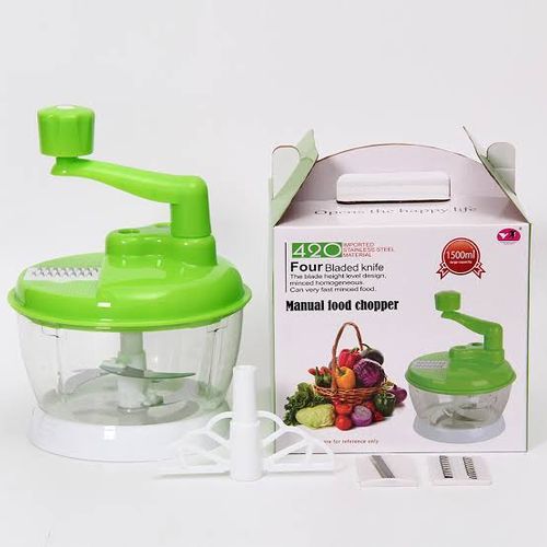 Manual Vegetable Salad Fruits Meat Chopper - Red